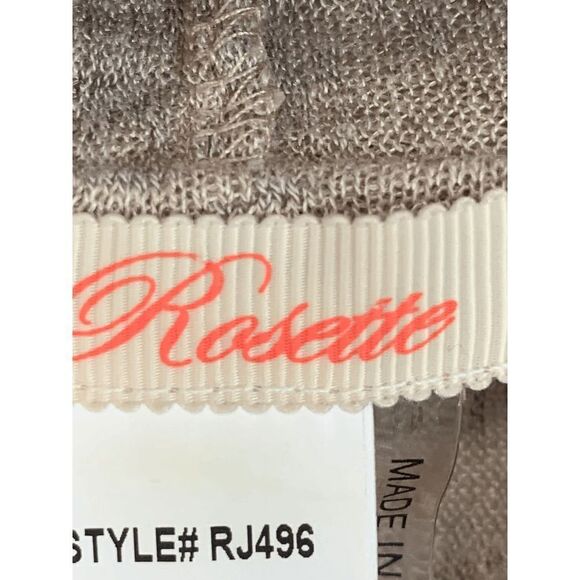 Chico's Rosette Women Cowl Neck Poncho Tasseled Sweater Rolled Cuff Brown Small - Picture 3 of 7